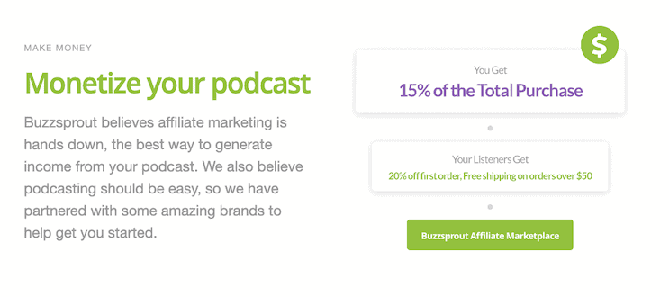 Buzzsprout Podcast Monetization