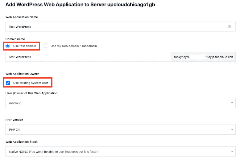 Add WordPress To Runcloud Server