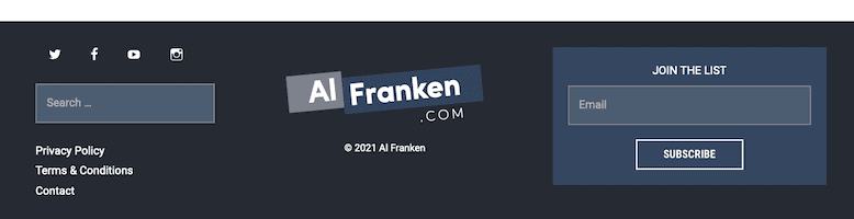 Al Franken Generatepress Footer