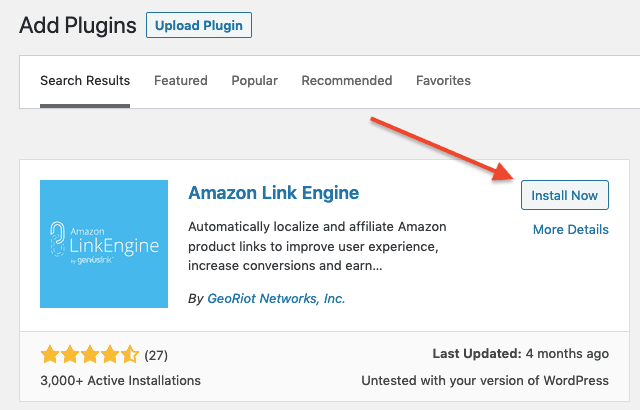 Amazon Link Engine Geniuslink WordPress Plugin