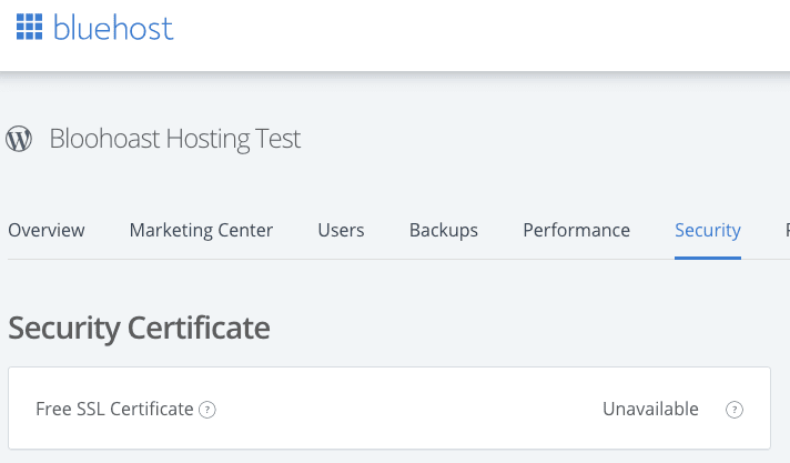 Bluehost Add Ssl