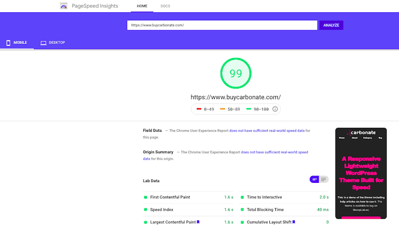 Carbonate Theme Speed