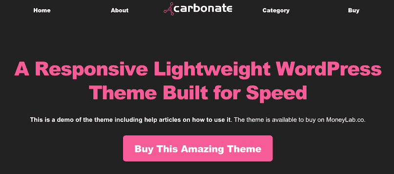 Carbonate WordPress Theme