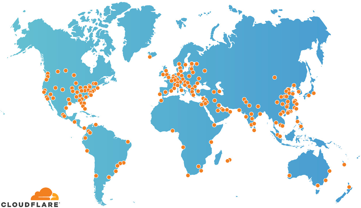 cloudflare server locations