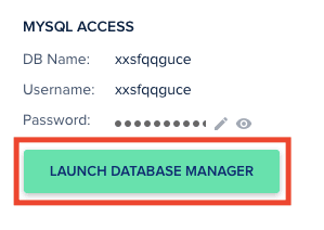 Cloudways Launch Database Manager
