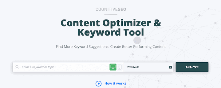 Cognitive Seo Keyword Tool