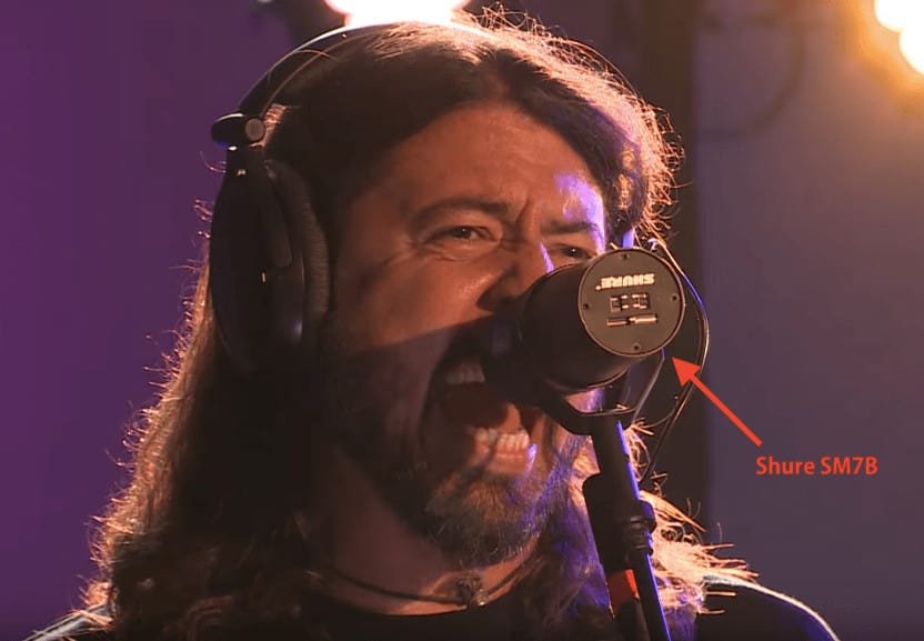 Dave Grohl Foo Fighters Mic Shure Sm7b