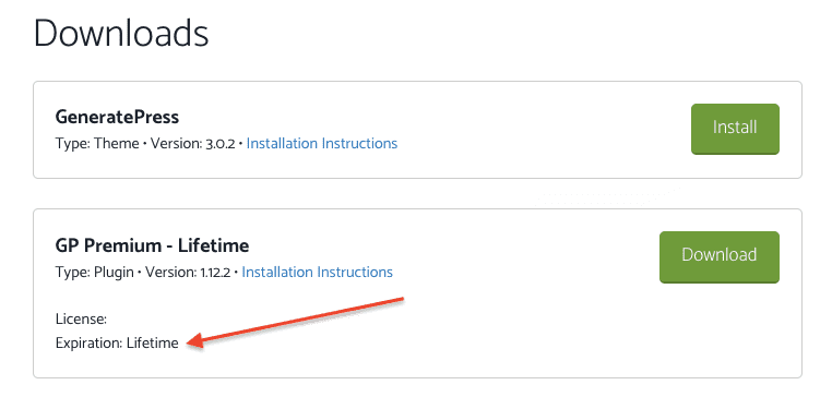 Generatepress Lifetime License