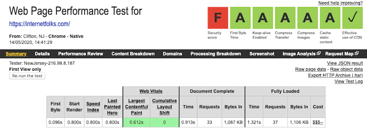 Internetfolks Speed Test