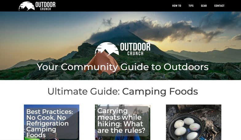 outdoor-crunch-affiliate-site-example