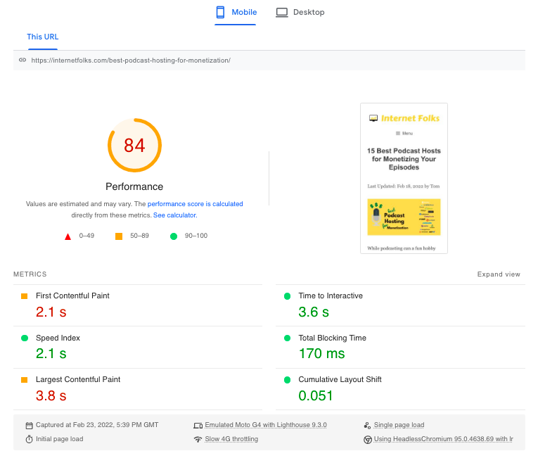 page speed before using script manager