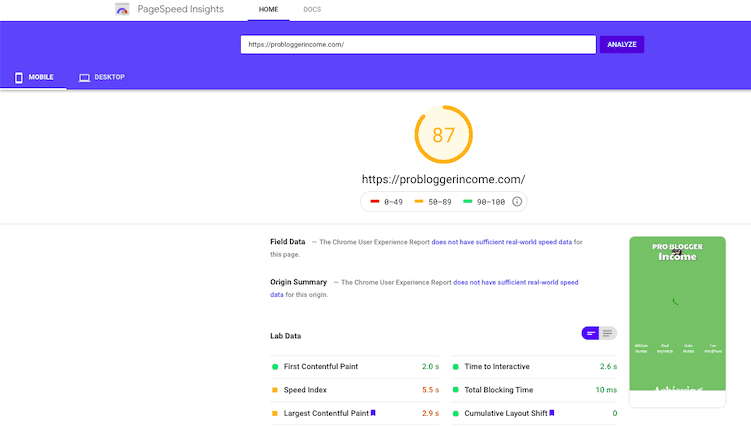 Probloggerincome Speed