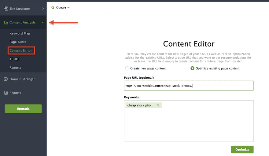 Seo Content Editor