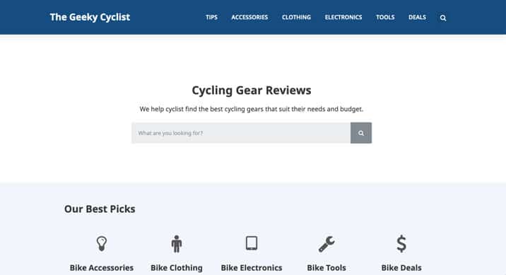 the-geeky-cyclist-affiliate-site