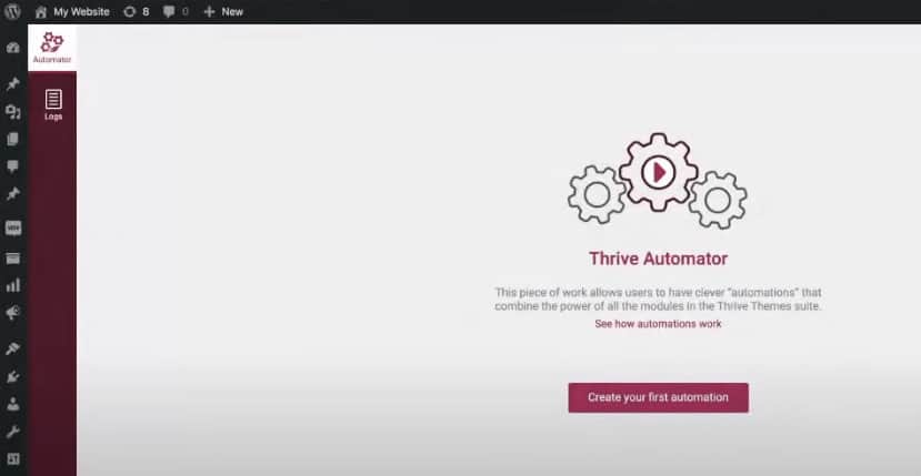 thrive automator dashboard