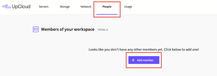 Upcloud Add People
