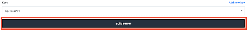 Upcloud Api Build Server