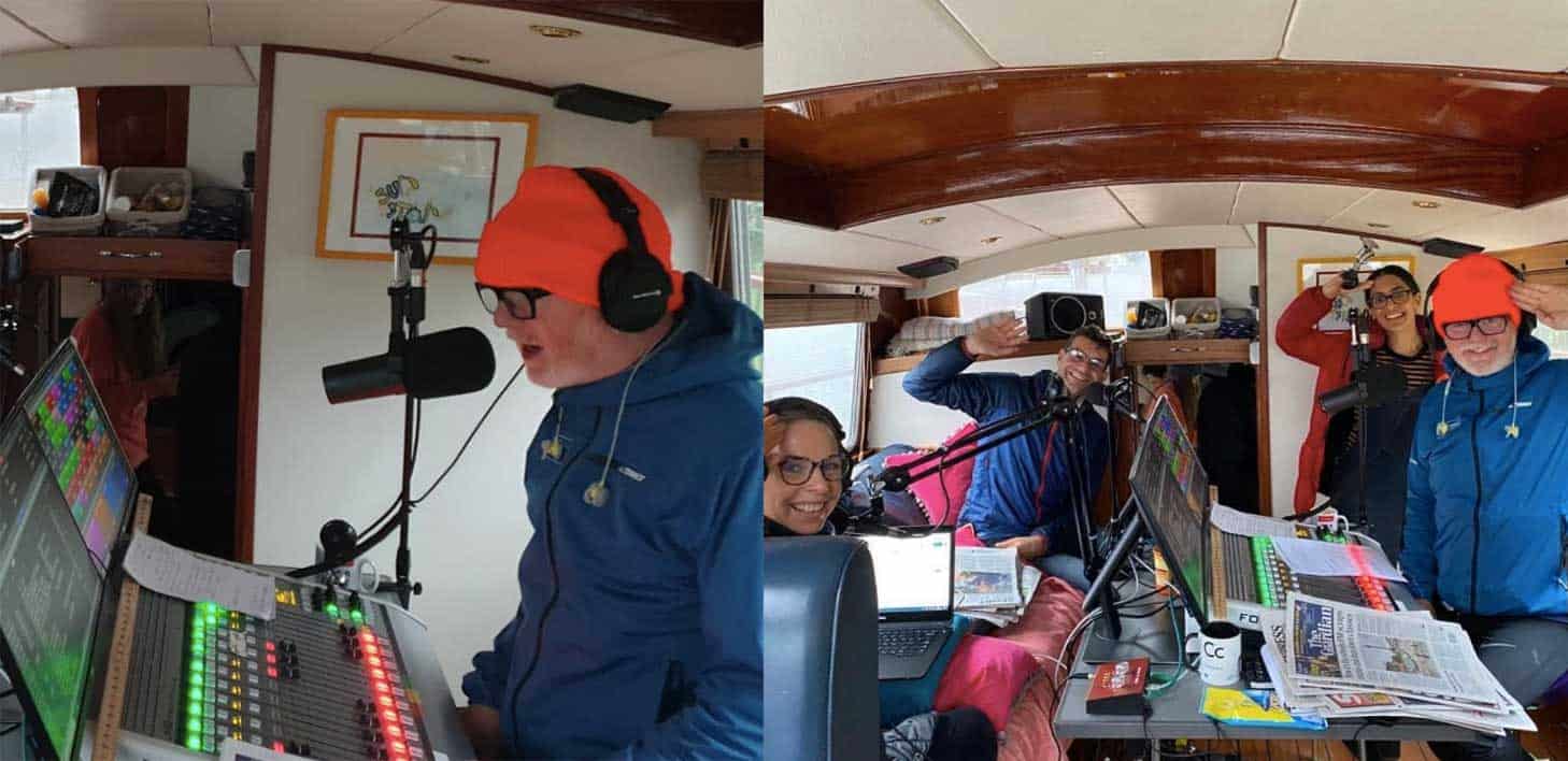 Virgin Radio Boat Chris Evans Shure Sm7b