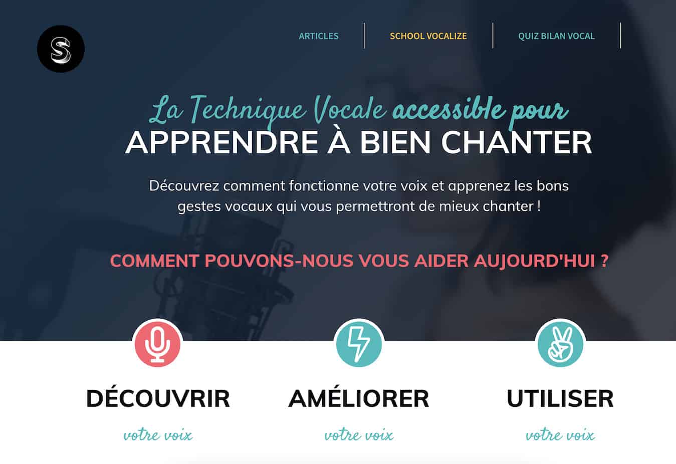 vocalize fr homepage